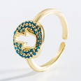 fashion hollow devils eye copper plated 18K gold microinlaid zircon ringpicture15