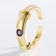 fashion letter eye copper inlaid zircon opening adjustable ringpicture16