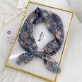 Korean flower cotton and linen small square scarfpicture63