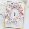Korean flower cotton and linen small square scarfpicture64