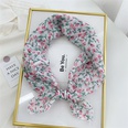 Korean flower cotton and linen small square scarfpicture71
