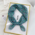 Korean flower cotton and linen small square scarfpicture76