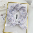 Korean flower cotton and linen small square scarfpicture79