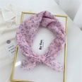 Korean flower cotton and linen small square scarfpicture81