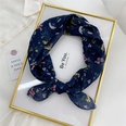 Korean flower cotton and linen small square scarfpicture82