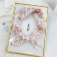 Korean flower cotton and linen small square scarfpicture88