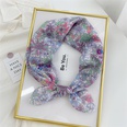 Korean flower cotton and linen small square scarfpicture93