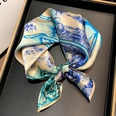 fashion flower printing square silk scarf wholesalepicture15