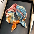 fashion flower printing square silk scarf wholesalepicture16