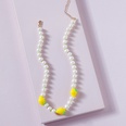 fashion imitation pearl lemon beaded necklacepicture4