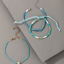 Bohemian style color rice beads hit color shell bracelet 3 piece setpicture12