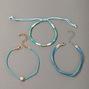 Bohemian style color rice beads hit color shell bracelet 3 piece setpicture13