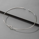 simple knotted circle alloy open necklacepicture9
