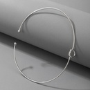 simple knotted circle alloy open necklacepicture11