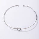 simple knotted circle alloy open necklacepicture12