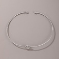 simple knotted circle alloy open necklacepicture13
