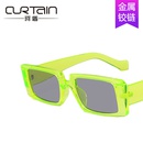fashion square fluorescent green sunglassespicture19