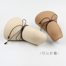 Korean tleisure elegant bow sunscreen beach straw hatpicture5