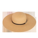 Korean fashion belt buckle widebrimmed straw hatpicture17