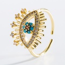 fashion hollow devils eye copper plated 18K gold microinlaid zircon ringpicture11