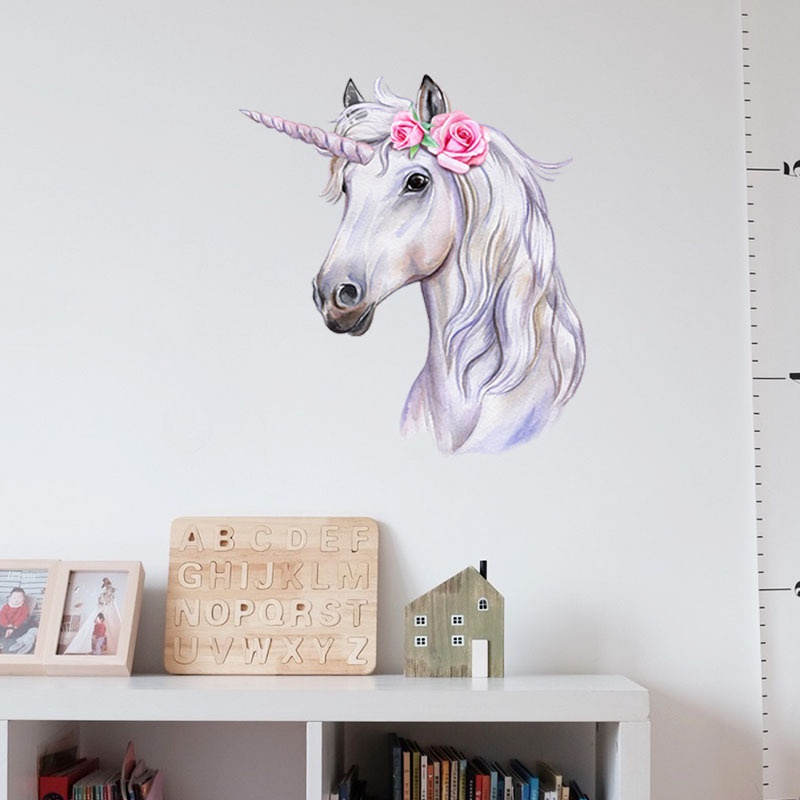 fashion unicorn selfportrait bedroom porch wall stickers