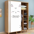 fashion cartoon expression door bedroom wall stickerspicture10