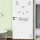fashion cartoon expression door bedroom wall stickerspicture11