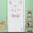fashion cartoon expression door bedroom wall stickerspicture13