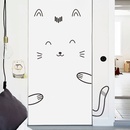 cartoon expression door cabinet bedroom  wall stickerspicture10