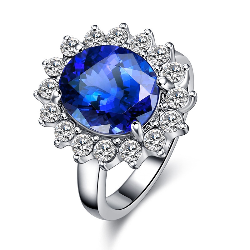 fashion big crystal diamond ring