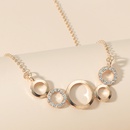 New Circle Pendant Alloy Diamond Necklacepicture10