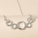 New Circle Pendant Alloy Diamond Necklacepicture11