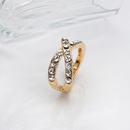 fashion crystal gold cross ringpicture11