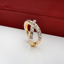 fashion crystal gold cross ringpicture12
