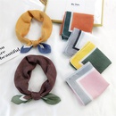 Fashion color cotton and linen small square scarfpicture33