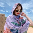 New flower printing large silk scarf wholesalepicture4