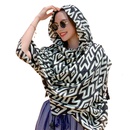 retro contrast color printing thin shawl wholesalepicture8