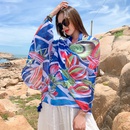 fashion contrast color flower printing sunscreen shawl wholesalepicture6