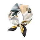 simple contrast color small square silk scarf wholesalepicture15