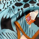 Korean contrast color spot printing silk scarf wholesalepicture8