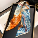 fashion flower printing square silk scarf wholesalepicture12