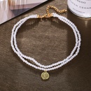 creative fashion pearl seal double layer necklacepicture8
