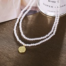 creative fashion pearl seal double layer necklacepicture11