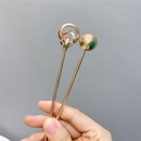 retro style simple circle ball metal hairpinpicture14
