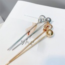 retro style simple circle ball metal hairpinpicture16