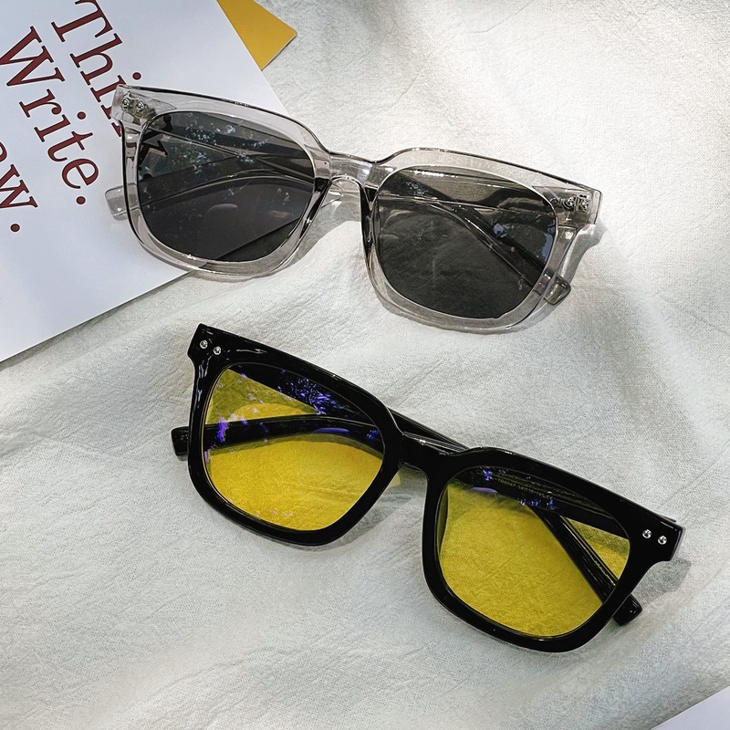 Fashion Jelly Color Full Frame Black Sunglasses