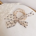 Korean multilayer bead chain polka dot bow hair scrunchiespicture22