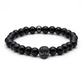 fashion natural frosted stone microinlaid zircon skull braceletpicture11