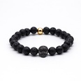 fashion natural frosted stone microinlaid zircon skull braceletpicture15