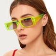 fashion square fluorescent green sunglassespicture38